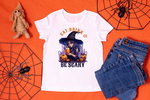 Eat Drink & Be Scary | Halloween PNG Sublimation Sublimation CraftLabSVG 