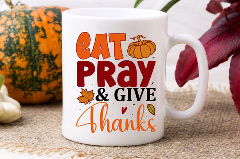 Eat pray & give thanks SVG SVG Regulrcrative 