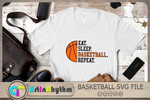 Eat Sleep Basketball Repeat Svg, Basketball Svg, Sports Svg SVG Artinrhythm shop 