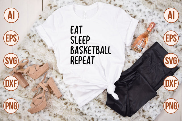 Eat Sleep Basketball Repeat svg SVG shah alam 