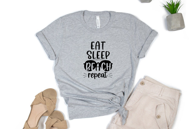 Eat sleep beach repeat svg cut file. Summer svg design SVG SmmrDesign 
