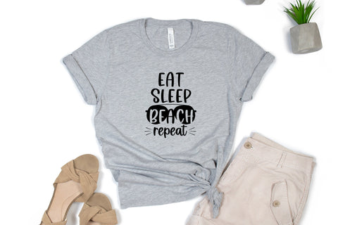 Eat sleep beach repeat svg cut file. Summer svg design SVG SmmrDesign 