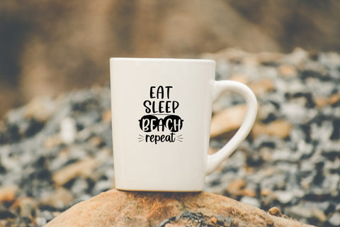 Eat sleep beach repeat svg cut file. Summer svg design SVG SmmrDesign 