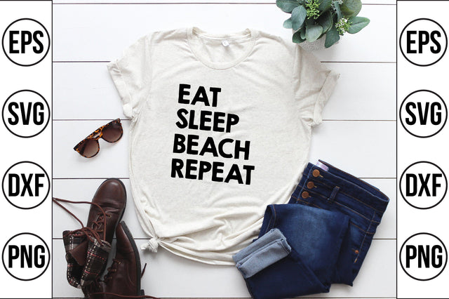 eat sleep beach repeat svg SVG shah alam 
