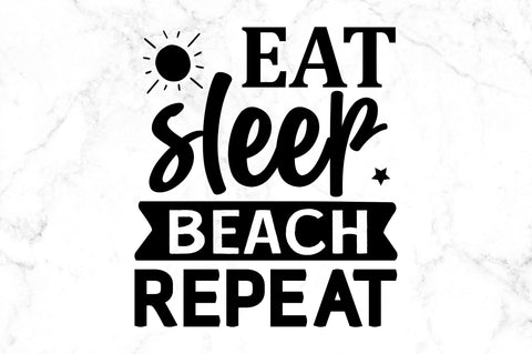 Eat sleep beach SVG SVG Regulrcrative 