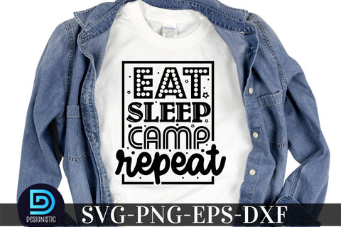 Eat sleep camp repeat, Camping SVG Bundle SVG DESIGNISTIC 