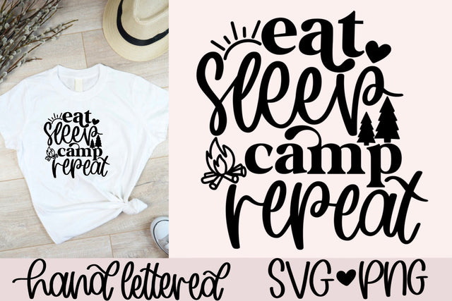 Eat sleep camp repeat svg, camp life svg, camping shirt svg, camping sign svg, camping mug svg, camping lover svg, camping tote bag svg SVG AnitaAlyiaLettering 
