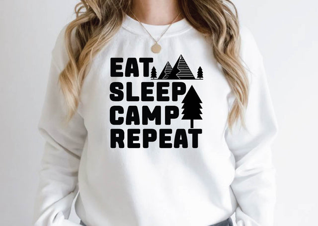 eat sleep camp repeat SVG Design SVG farhad farhad 