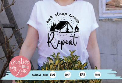 eat sleep camp repeat SVG md faruk hossain 
