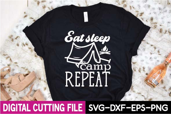 eat sleep camp repeat svg SVG designer krishna 