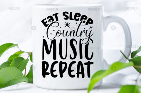 Eat sleep country music repeat SVG SVG Regulrcrative 
