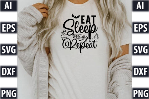 Eat sleep design repeat SVG SVGista 