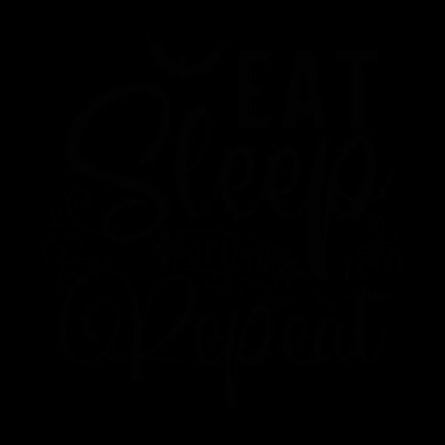 Eat sleep design repeat SVG SVGista 