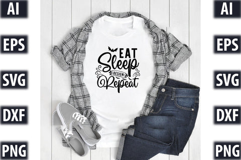 Eat sleep design repeat SVG SVGista 