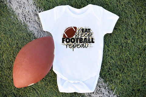 Eat Sleep Football Repeat - Football PNG Sublimation Sublimation CraftLabSVG 