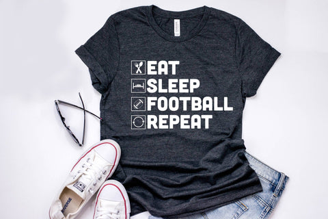 Eat Sleep Football Repeat, Football SVG SVG CraftLabSVG 