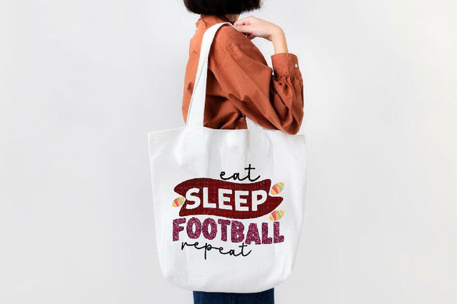 Eat Sleep Football Repeat Sublimation SVGArt 