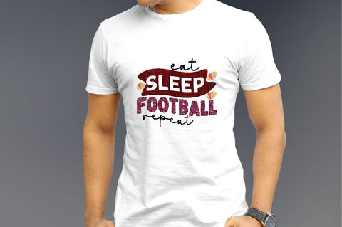 Eat Sleep Football Repeat Sublimation SVGArt 