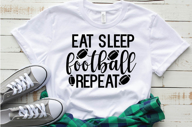 eat sleep football repeat SVG farhad farhad 