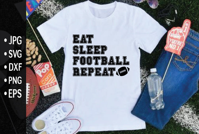 eat sleep football repeat SVG md faruk hossain 