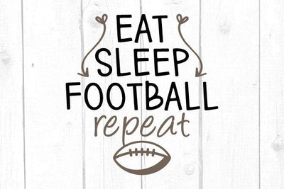 Eat Sleep Football Repeat Svg SVG cricutfilesmg 