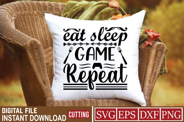 eat sleep game repeat SVG Craftlabsvg24 