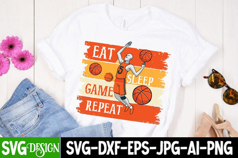 Eat Sleep Game Repeat SVG Cut File,Eat Sleep Game Repeat Sublimation PNG SVG BlackCatsMedia 