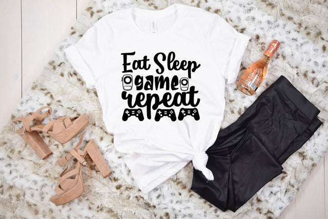 eat sleep game repeat SVG designer krishna 