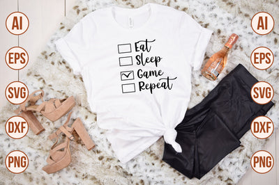 Eat Sleep Game Repeat svg SVG orpitasn 