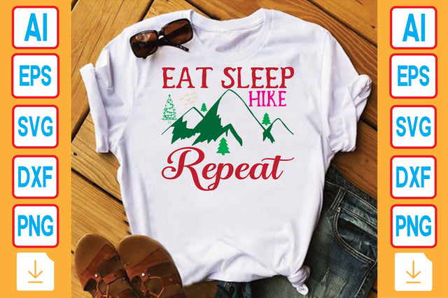 Eat Sleep Hike Repeat SVG Craftlabsvg24 