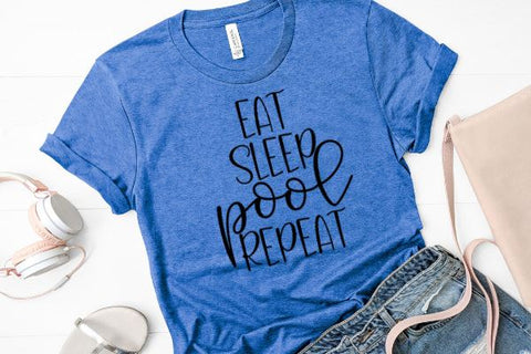 Eat Sleep Pool Repeat SVG Good Morning Chaos 