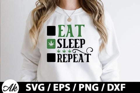 Eat sleep repeat SVG SVG akazaddesign 