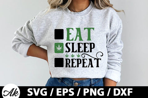 Eat sleep repeat SVG SVG akazaddesign 