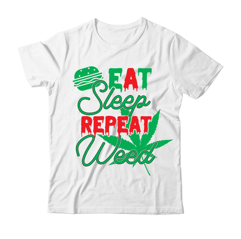 Eat Sleep Repeat Weed SVG Design SVG BlackCatsMedia 
