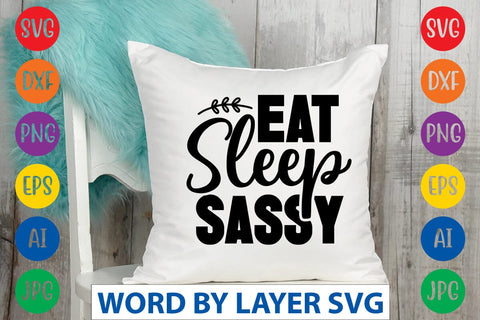 Eat Sleep Sassy SVG Design SVG Rafiqul20606 