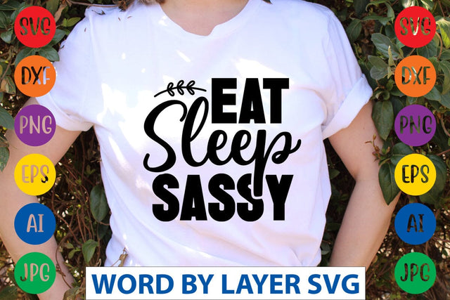 Eat Sleep Sassy SVG Design SVG Rafiqul20606 