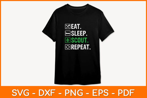 Eat Sleep Scout Repeat Svg Design SVG artprintfile 