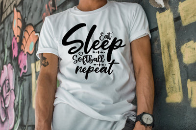 Eat Sleep Softball Repeat SVG orpitasn 