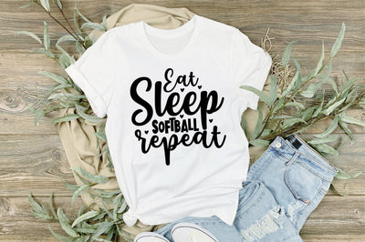 Eat Sleep Softball Repeat svg SVG orpitasn 
