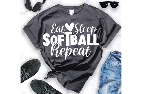 Eat Sleep Softball Repeat svg SVG orpitasn 