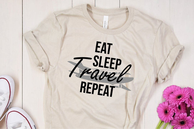 Eat sleep travel repeat sublimation Sublimation vectorbundles 