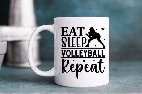 Eat sleep volleyball repeat SVG SVG Regulrcrative 