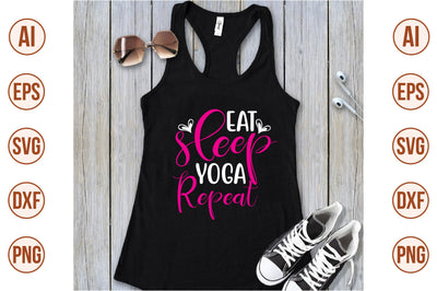eat sleep yoga repeat svg SVG shah alam 