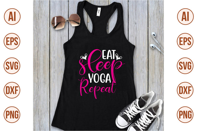 eat sleep yoga repeat svg SVG shah alam 