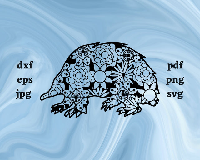 Echidna Mandala SVG Cut File SVG Northern Light SVG 