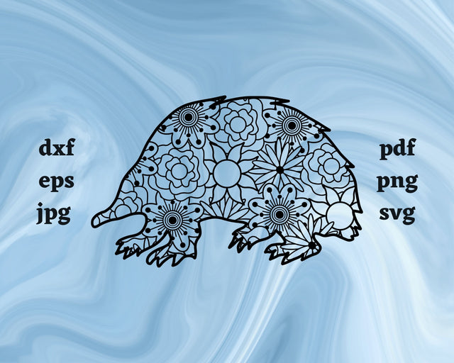 Echidna Mandala SVG Cut File SVG Northern Light SVG 