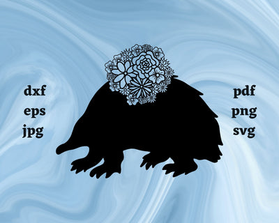 Echidna Mandala SVG Cut File SVG Northern Light SVG 