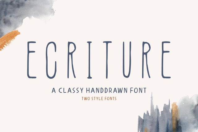 Ecriture – Handdrawn Font Font Garisman Studio 