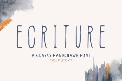 Ecriture – Handdrawn Font Font Garisman Studio 