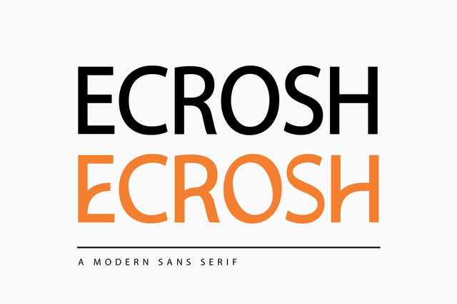 Ecrosh A Modern Sans Serif Font Font Balevgraph Studio 